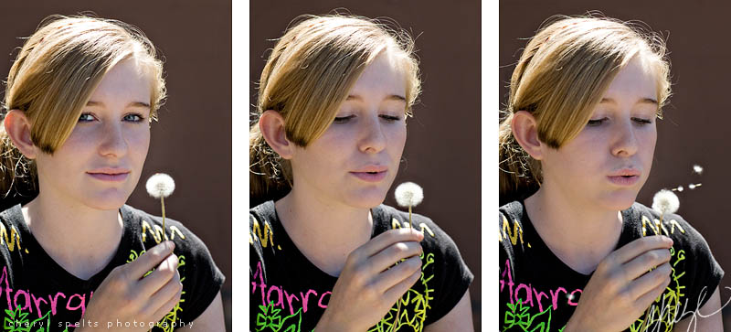Blowing on a Dandelion // Photo: Cheryl Spelts